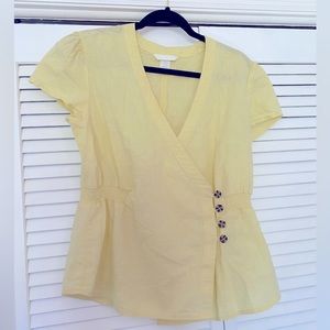 Light Yellow Linen Top